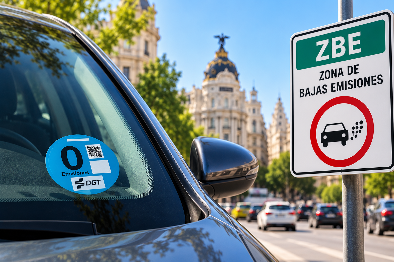¿Es obligatorio llevar la pegatina medioambiental o basta con tenerla?