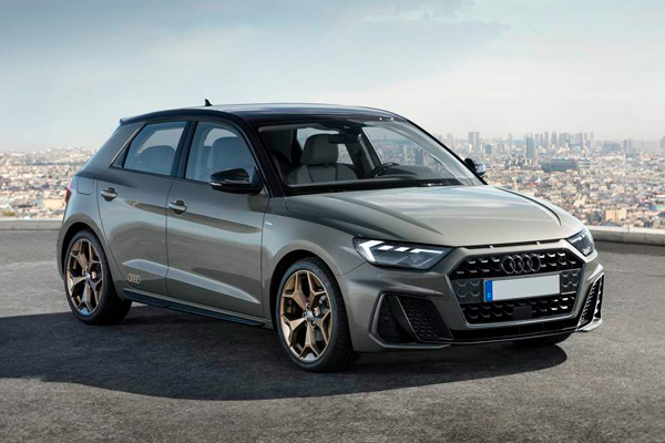 Audi A1 Sportback gris con techo negro y llantas color bronce